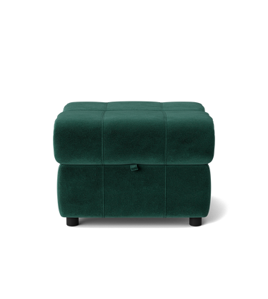 Galaxy Storage Footstool - Storage Foostool Fabric Footstools Sterling Home 19 FAB-MEG-37 EMERALD GREEN