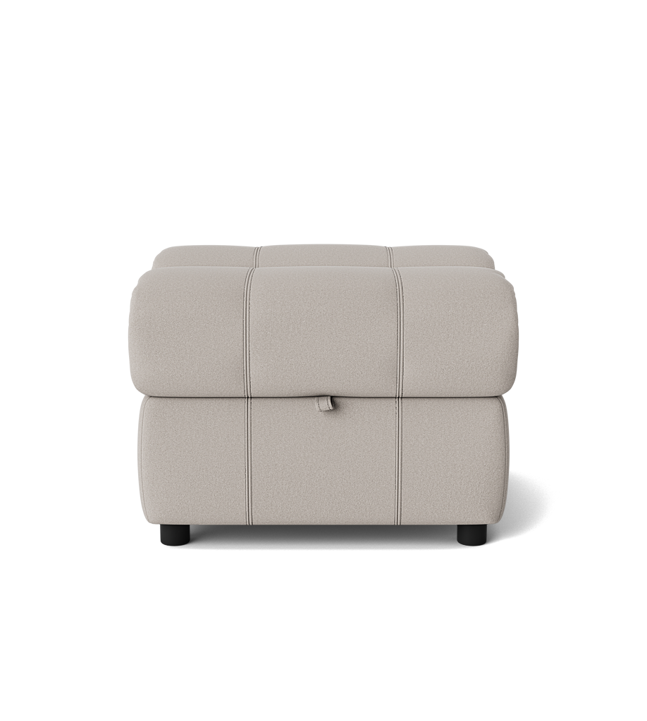 Galaxy Storage Footstool - Storage Foostool Fabric Footstools Sterling Home 10 BFAMAD-02 SILVER GREY