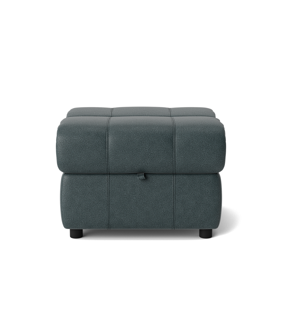 Galaxy Storage Footstool - Storage Foostool Fabric Footstools Sterling Home 9 BFA-BLJ-2047 LAKE GREEN