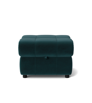 Galaxy Storage Footstool - Storage Foostool Fabric Footstools Sterling Home 18 FAB-MEG-36 LAKE GREEN