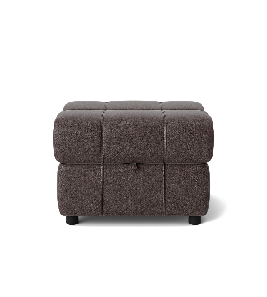 Galaxy Storage Footstool - Storage Foostool Fabric Footstools Sterling Home 4 BFA-BLJ-088 CHARCOAL GREY