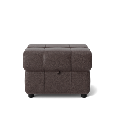 Galaxy Storage Footstool - Storage Foostool Fabric Footstools Sterling Home 4 BFA-BLJ-088 CHARCOAL GREY