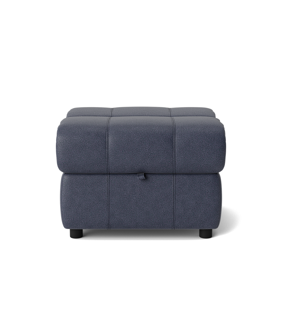 Galaxy Storage Footstool - Storage Foostool Fabric Footstools Sterling Home 8 BFA-BLJ-08 PACIFIC BLUE