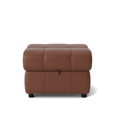 Galaxy Storage Footstool - Storage Foostool Fabric Footstools Sterling Home 7 BFA-BLJ-05 HAZELNUT