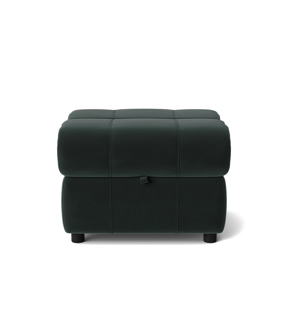 Galaxy Storage Footstool - Storage Foostool Fabric Footstools Sterling Home 12 FAB-MEG-21 CHARCOAL GREY