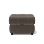 Galaxy Storage Footstool - Storage Foostool Fabric Footstools Sterling Home 13 FAB-MEG-51 DK TAUPE