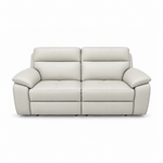 Nicoletti Vivaldi 3 Seater Recliner Sofa - 3 Seater Double Power Recliner CB Torello - Power Recliner with USB-C 3 Seater Sofas Sterling Home 2 Torello PS Bianco 93