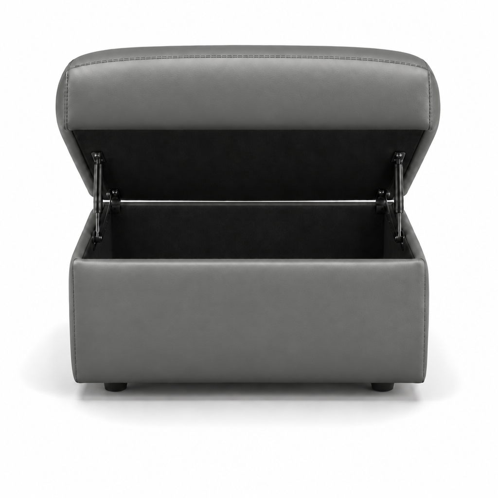 Nicoletti Vivaldi Storage Footstool - Ottoman Holder CK Botero — Botero 2162 Grigio, gallery image 2
