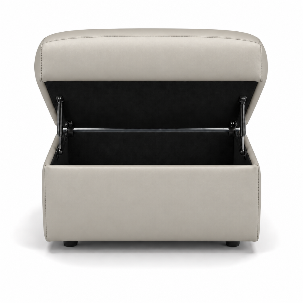 Nicoletti Vivaldi Storage Footstool - Ottoman Holder CB Torello — Torello PS Fango 352, gallery image 1