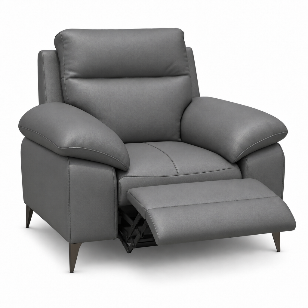 Nicoletti Vivaldi Recliner Armchair On Legs  - Power Recliner Chair on Legs CB Torello - Power Recliner with USB-C