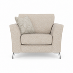 Chilton Armchair - Chair Fabric Armchairs Sterling Home 7 Chrome Feet Barley Linen