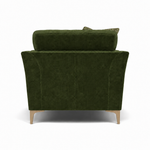 Tulip Armchair - Chair Fabric — Manhattan Conifer/Avana Cream/Lattice Olive / Light, gallery image 3