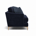 Tulip Armchair - Chair Fabric — Manhattan Ink/Avana Aqua/Lattice Marine / Light, gallery image 3