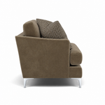 Tulip Armchair - Chair Fabric — Manhattan Acorn/Avana Platinum/Lattice Bronze / Brushed Chrome, gallery image 1