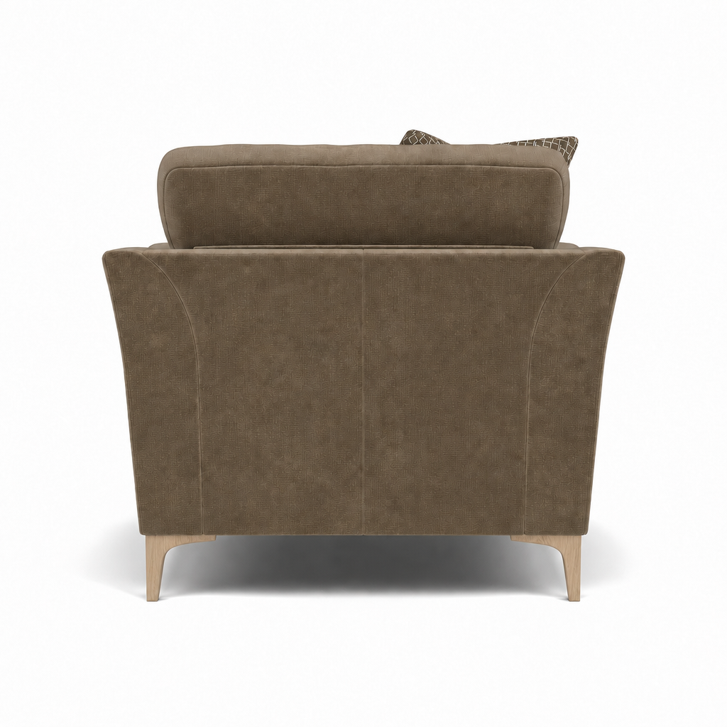Tulip Armchair - Chair Fabric — Manhattan Acorn/Avana Platinum/Lattice Bronze / Light, gallery image 2