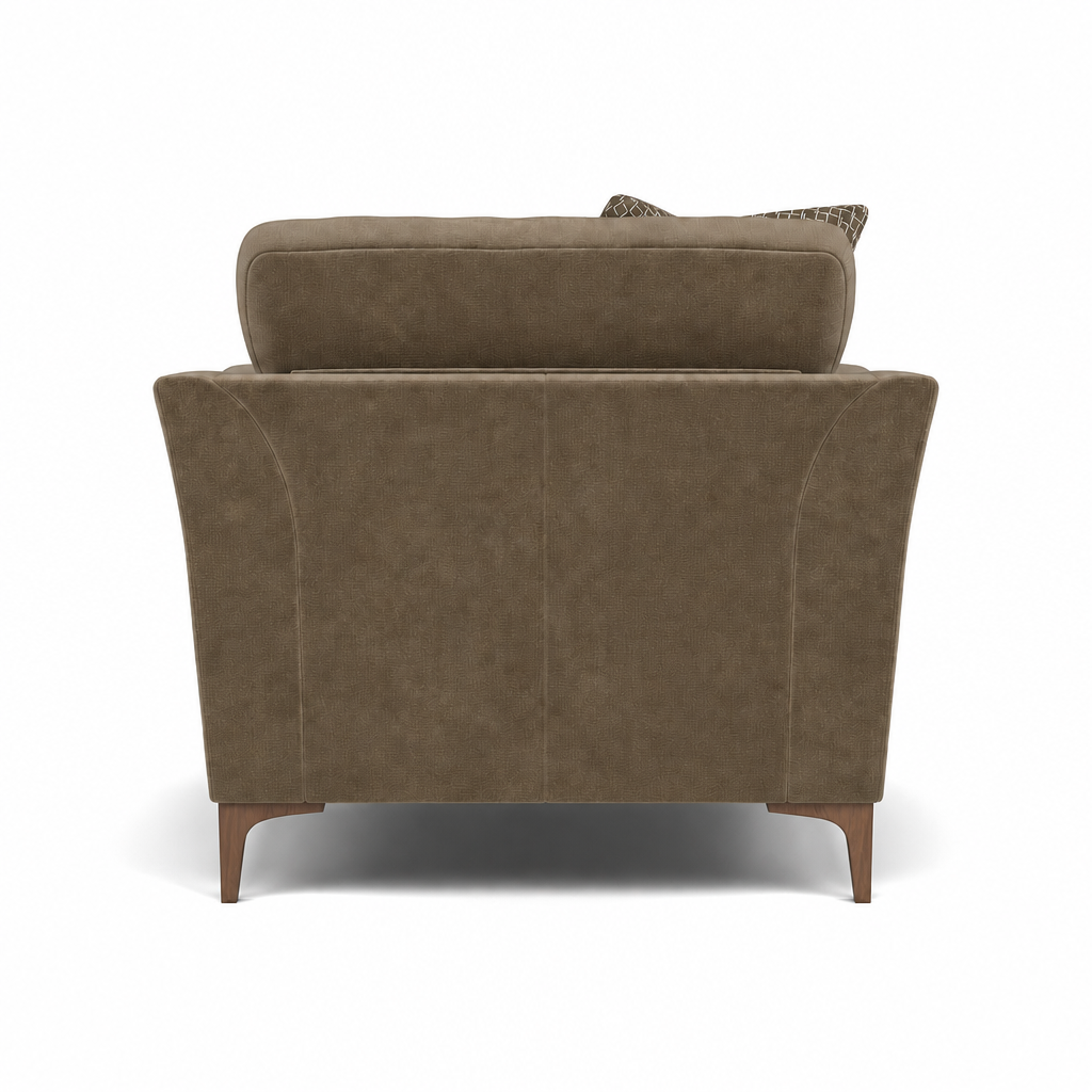 Tulip Armchair - Chair Fabric — Manhattan Acorn/Avana Platinum/Lattice Bronze / Smoke, gallery image 2