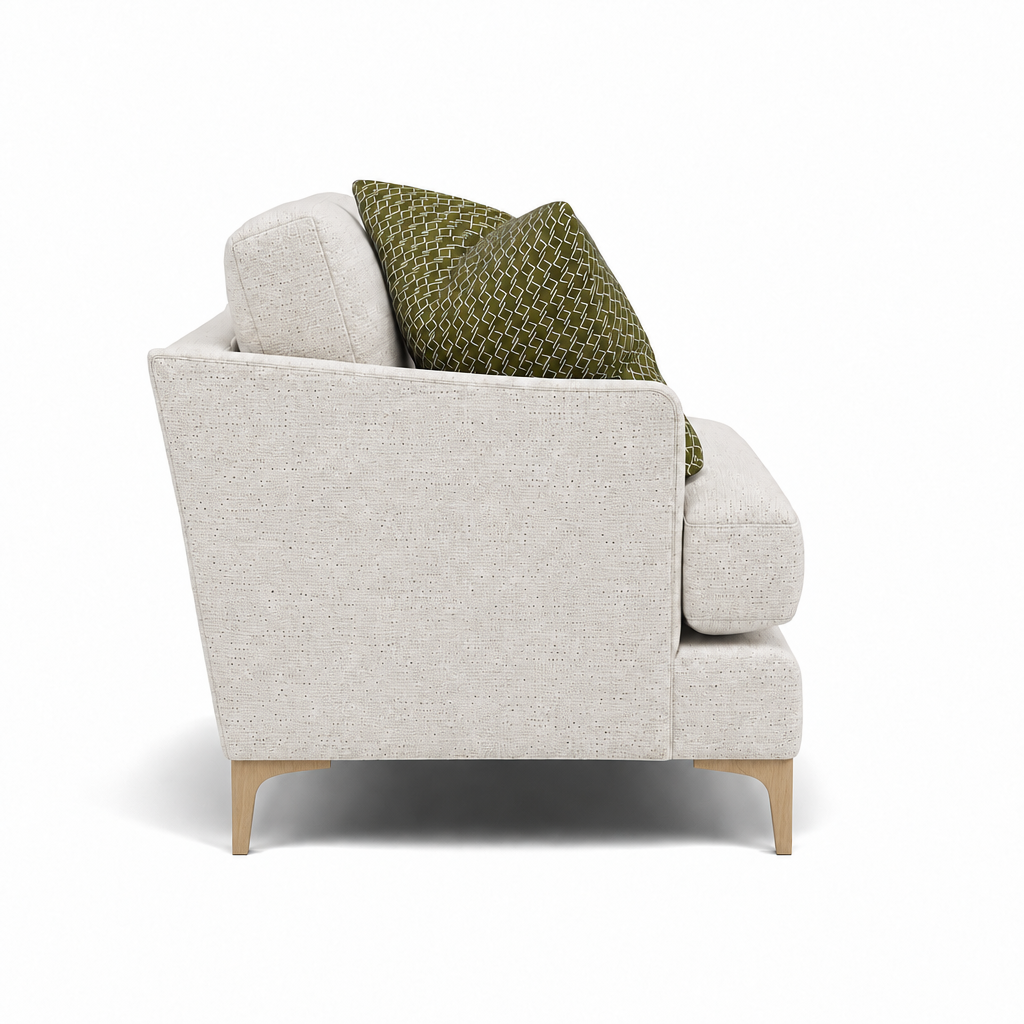 Tulip Armchair - Chair Fabric — Avana Cream/Lattice Olive/Manhattan Conifer / Light, gallery image 1