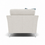 Tulip Armchair - Chair Fabric — Avana Cream/Lattice Haze/Manhattan Airforce / Brushed Chrome, gallery image 2
