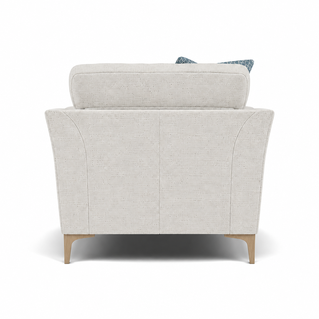Tulip Armchair - Chair Fabric — Avana Cream/Lattice Haze/Manhattan Airforce / Light, gallery image 2