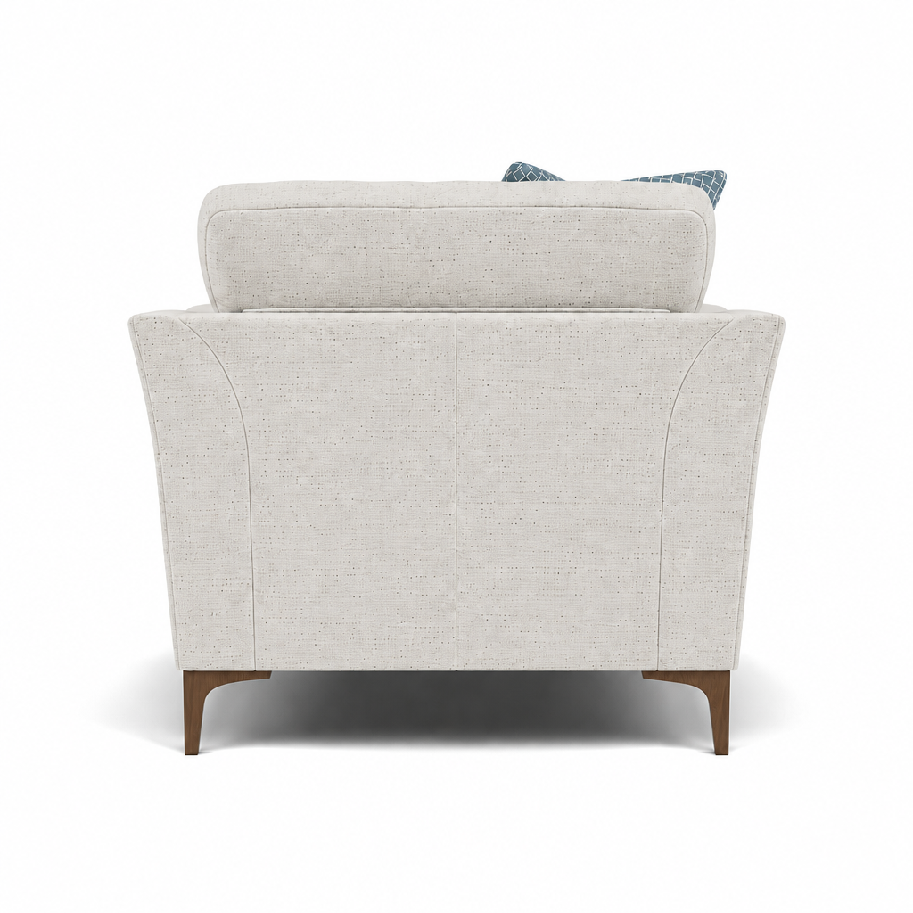 Tulip Armchair - Chair Fabric — Avana Cream/Lattice Haze/Manhattan Airforce / Smoke, gallery image 2