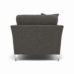 Tulip Armchair - Chair Fabric — Avana Steel/Lattice Steel/Manhattan Asphalt / Brushed Chrome, gallery image 1