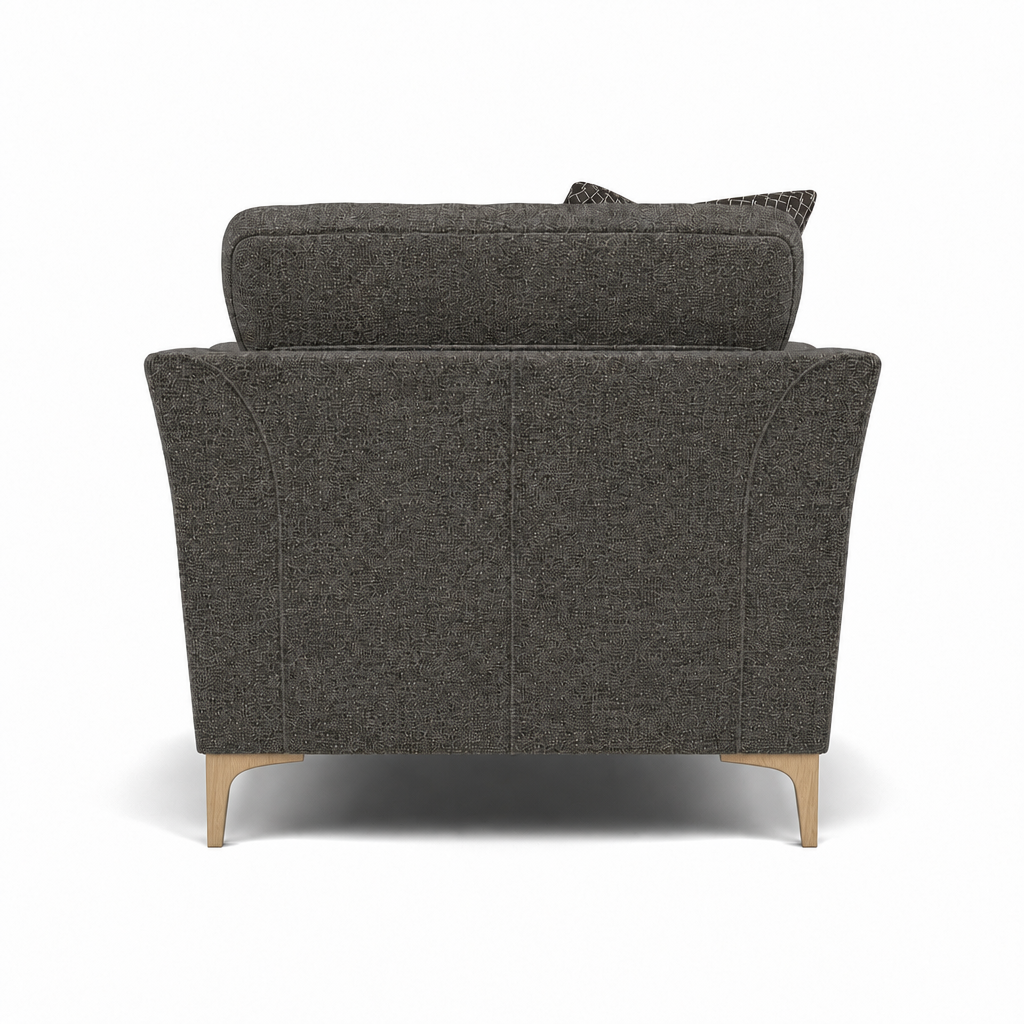 Tulip Armchair - Chair Fabric — Avana Steel/Lattice Steel/Manhattan Asphalt / Light, gallery image 2