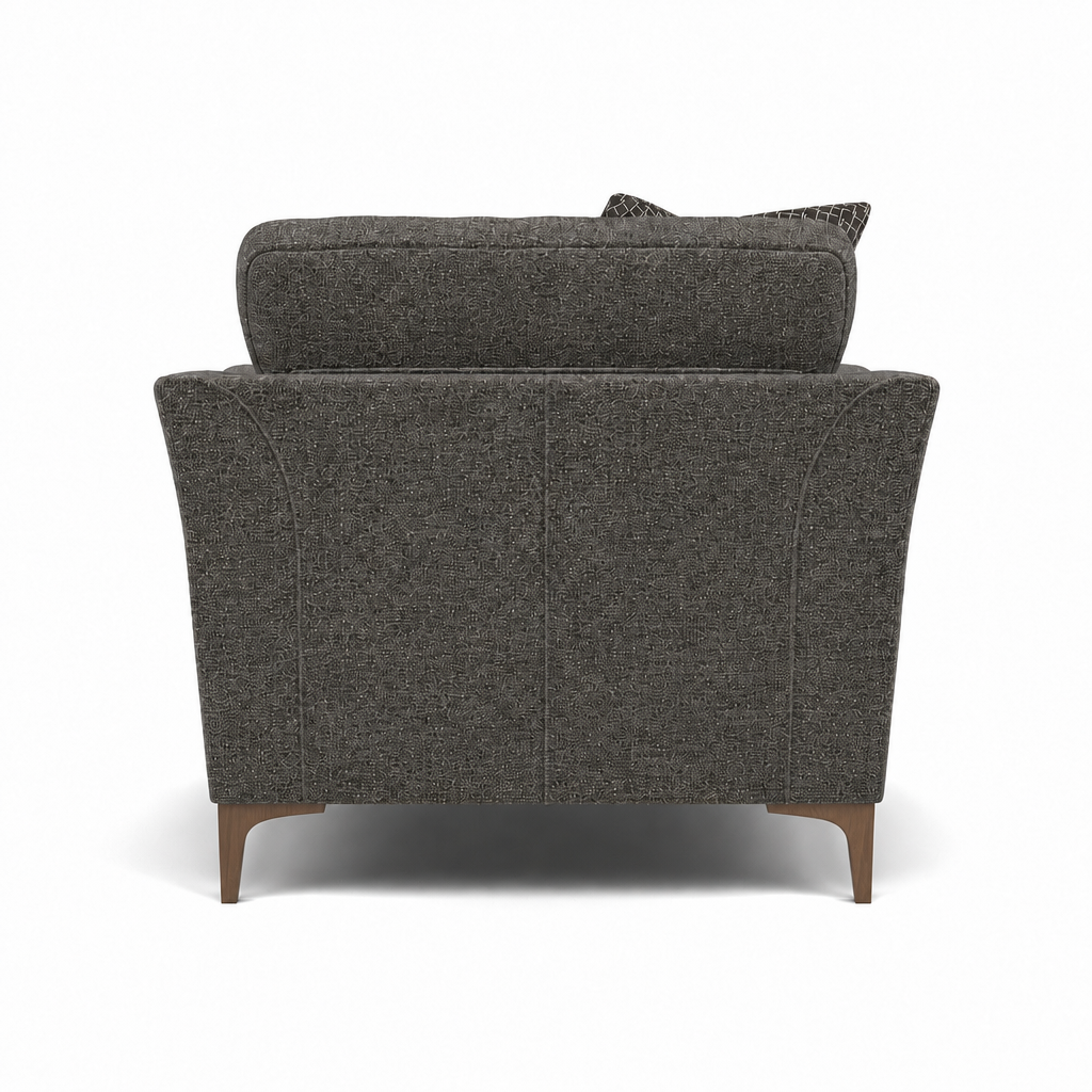 Tulip Armchair - Chair Fabric — Avana Steel/Lattice Steel/Manhattan Asphalt / Smoke, gallery image 2