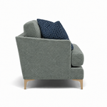 Tulip Armchair - Chair Fabric — Avana Aqua/Lattice Marine/Manhattan Ink / Light, gallery image 1