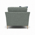 Tulip Armchair - Chair Fabric — Avana Aqua/Lattice Marine/Manhattan Ink / Light, gallery image 2