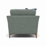Tulip Armchair - Chair Fabric — Avana Aqua/Lattice Marine/Manhattan Ink / Smoke, gallery image 2