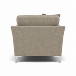 Tulip Armchair - Chair Fabric — Avana Platinum/Lattice Bronze/Manhattan Acorn / Brushed Chrome, gallery image 2