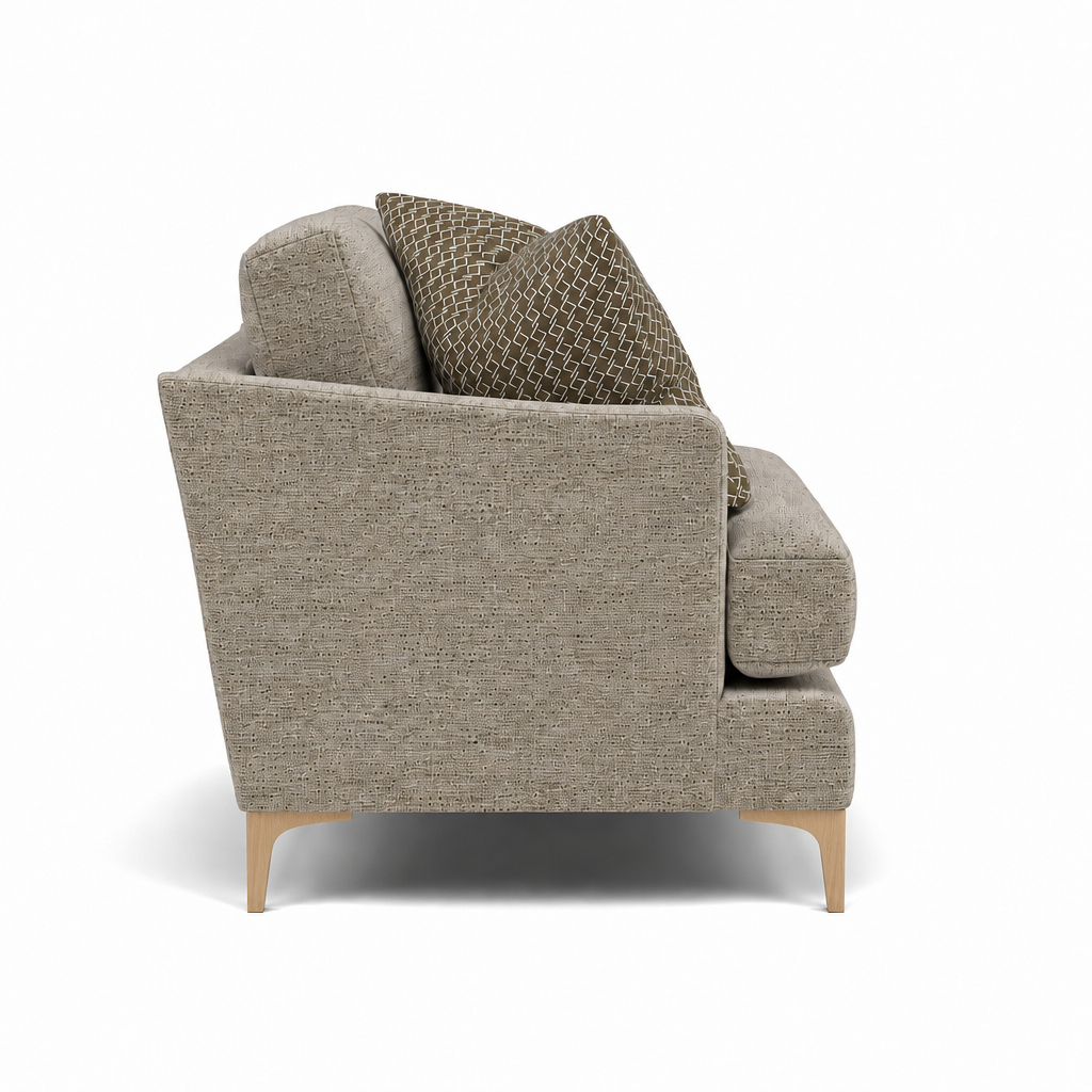 Tulip Armchair - Chair Fabric — Avana Platinum/Lattice Bronze/Manhattan Acorn / Light, gallery image 1