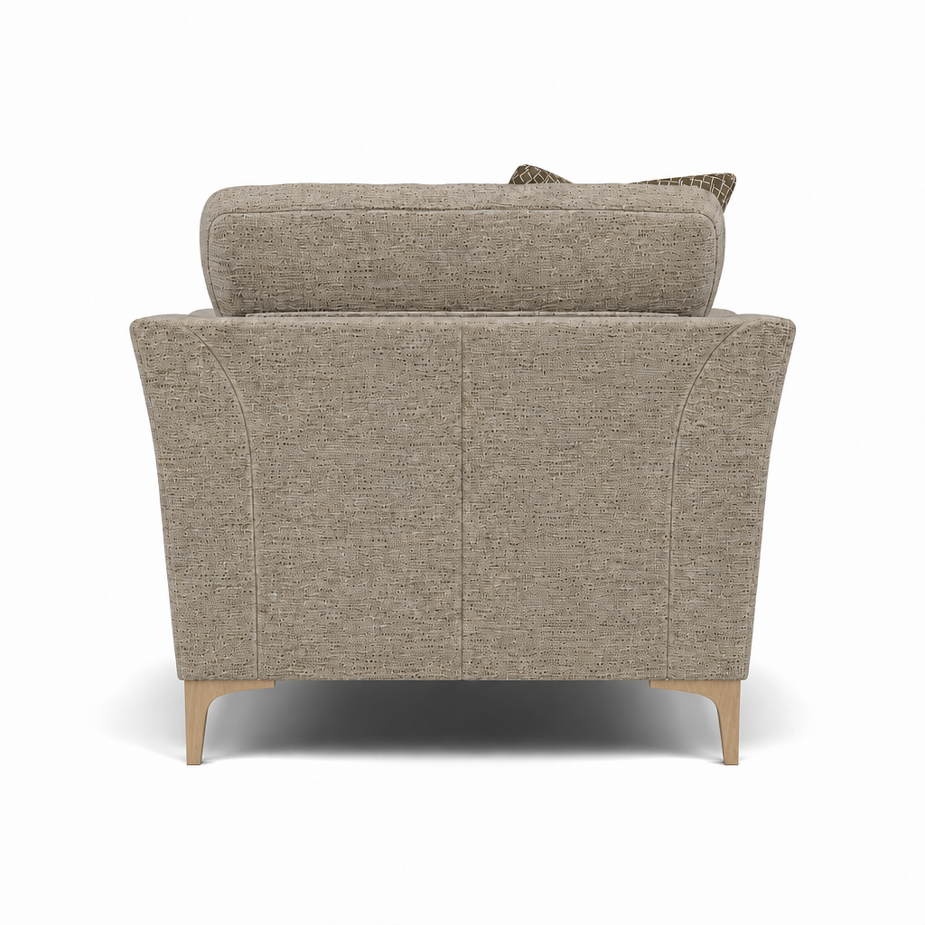 Tulip Armchair - Chair Fabric — Avana Platinum/Lattice Bronze/Manhattan Acorn / Light, gallery image 2