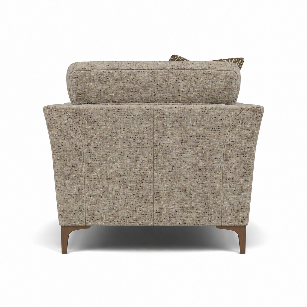 Tulip Armchair - Chair Fabric — Avana Platinum/Lattice Bronze/Manhattan Acorn / Smoke, gallery image 2