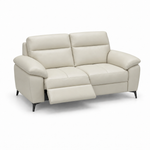 Nicoletti Vivaldi 2 Seater Recliner Sofa On Legs - 2 Seater Double Power Recliner on Legs CB Torello - Power Recliner with USB-C 2 Seater Sofas Sterling Home 1 Torello PS Bianco 93