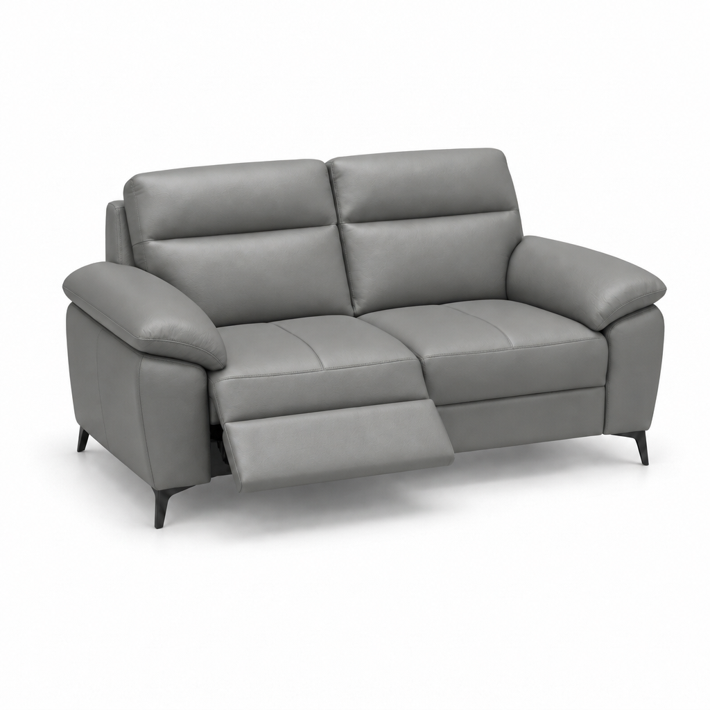 Nicoletti Vivaldi 2 Seater Recliner Sofa On Legs - 2 Seater Double Power Recliner on Legs CB Torello - Power Recliner with USB-C 2 Seater Sofas Sterling Home 3 Torello PS Chocol -S 91