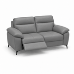 Nicoletti Vivaldi 2 Seater Recliner Sofa On Legs - 2 Seater Double Power Recliner on Legs CB Torello - Power Recliner with USB-C 2 Seater Sofas Sterling Home 6 Torello PS Grigio Scuro 327