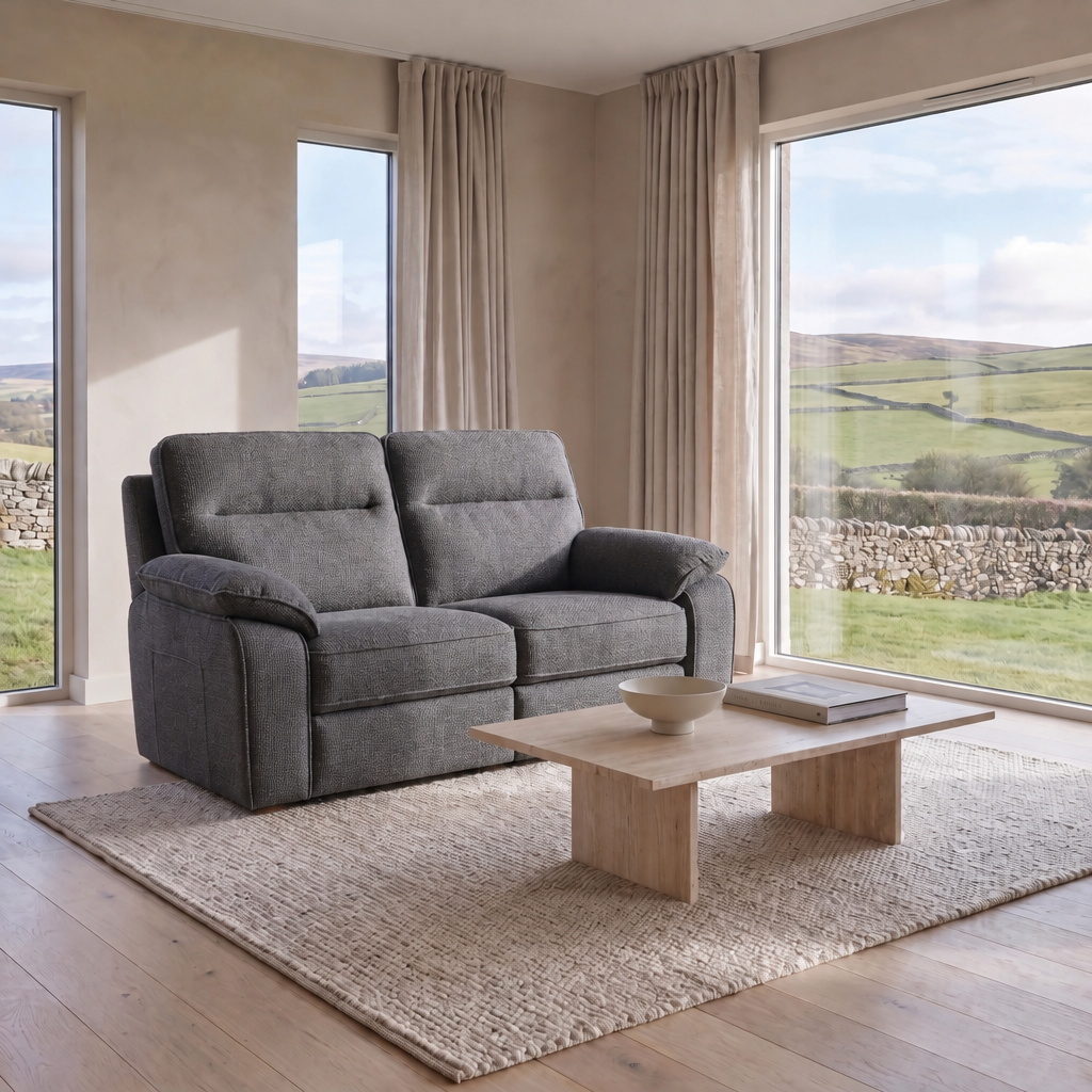 Nicoletti Vivaldi 2 Seater Sofa    - 2 Seater NA/NE — Gaston 766 Fumo, gallery image 1