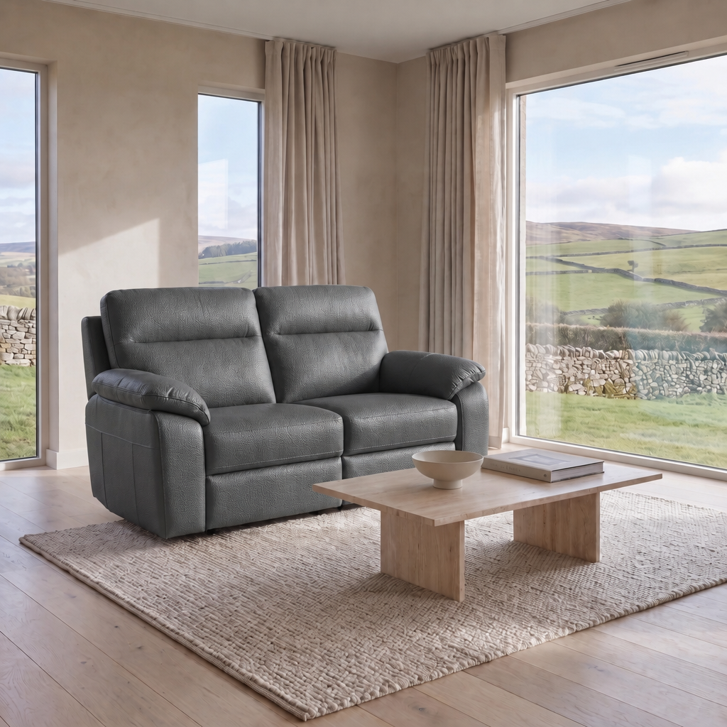 Nicoletti Vivaldi 2 Seater Sofa    - 2 Seater CB Torello — Torello PS Grigio Scuro 327, gallery image 1