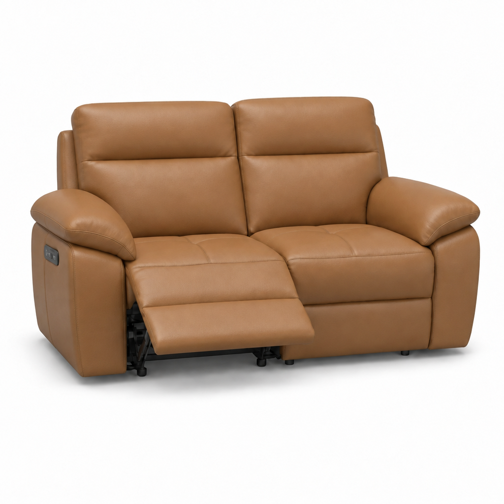 Nicoletti Vivaldi 2 Seater Recliner Sofa - 2 Seater Double Power Recliner CK Botero - Power Recliner with USB-C