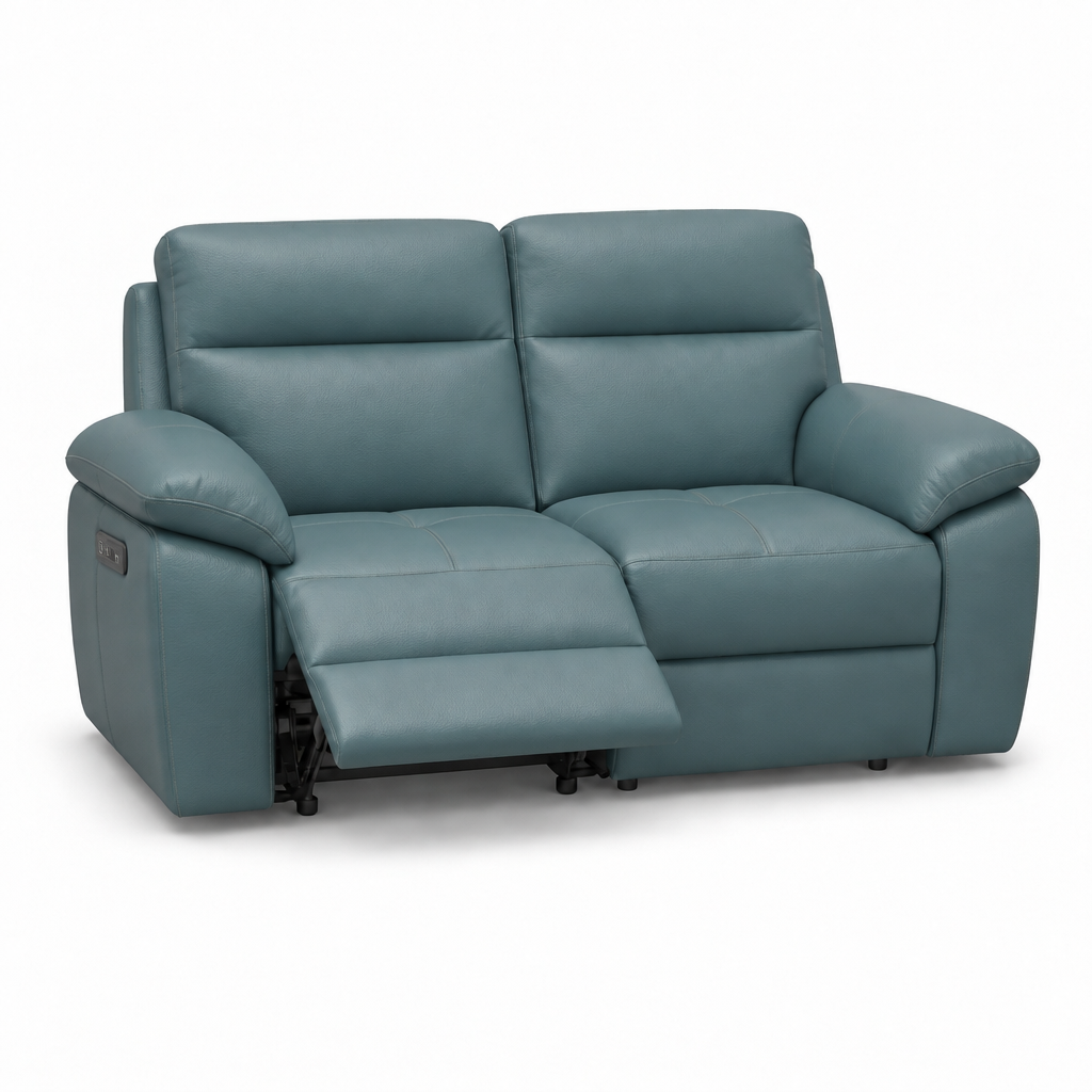 Nicoletti Vivaldi 2 Seater Recliner Sofa - 2 Seater Double Power Recliner CK Botero - Power Recliner with USB-C