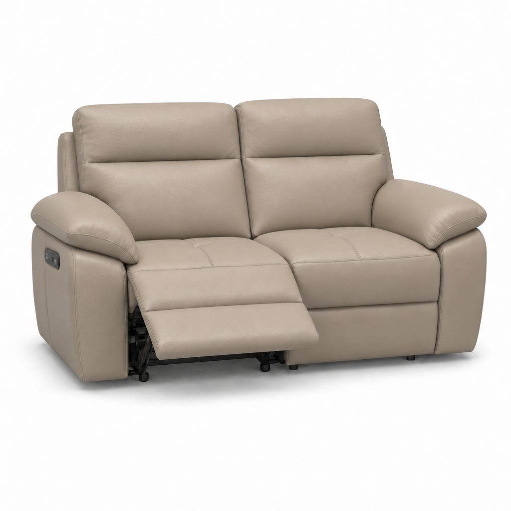 Nicoletti Vivaldi 2 Seater Recliner Sofa - 2 Seater Double Power Recliner CK Botero - Power Recliner with USB-C