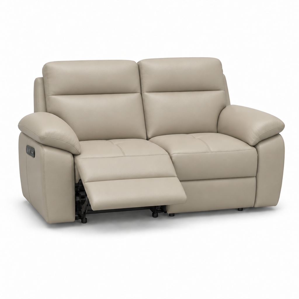 Nicoletti Vivaldi 2 Seater Recliner Sofa - 2 Seater Double Power Recliner CB Torello - Power Recliner with USB-C