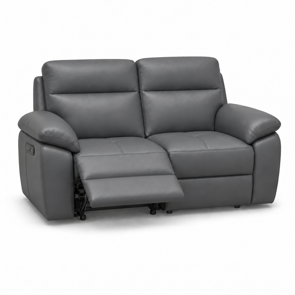 Nicoletti Vivaldi 2 Seater Recliner Sofa - 2 Seater Double Power Recliner CB Torello - Power Recliner with USB-C