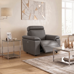 Nicoletti Rossini Recliner Armchair  - Power Recliner Armchair CB - Power Recliner with USB — Torello PS Grigio Scuro 327, gallery image 3
