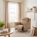 Nicoletti Carmen Recliner Armchair - Power Recliner Chair CB - Power Recliner with USB — Feet: Graubraun / Torello PS 312 Taupe, gallery image 3