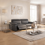 Nicoletti Rossini 3 Seater Recliner Sofa - 3 Seater Sofa Power Recliner CB - Power Recliner with USB — Torello PS Chocol -S 91, gallery image 3