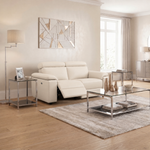 Nicoletti Rossini 2 Seater Recliner Sofa - 2 Seater Sofa Power Recliner CB - Power Recliner with USB — Torello PS Bianco 93, gallery image 3