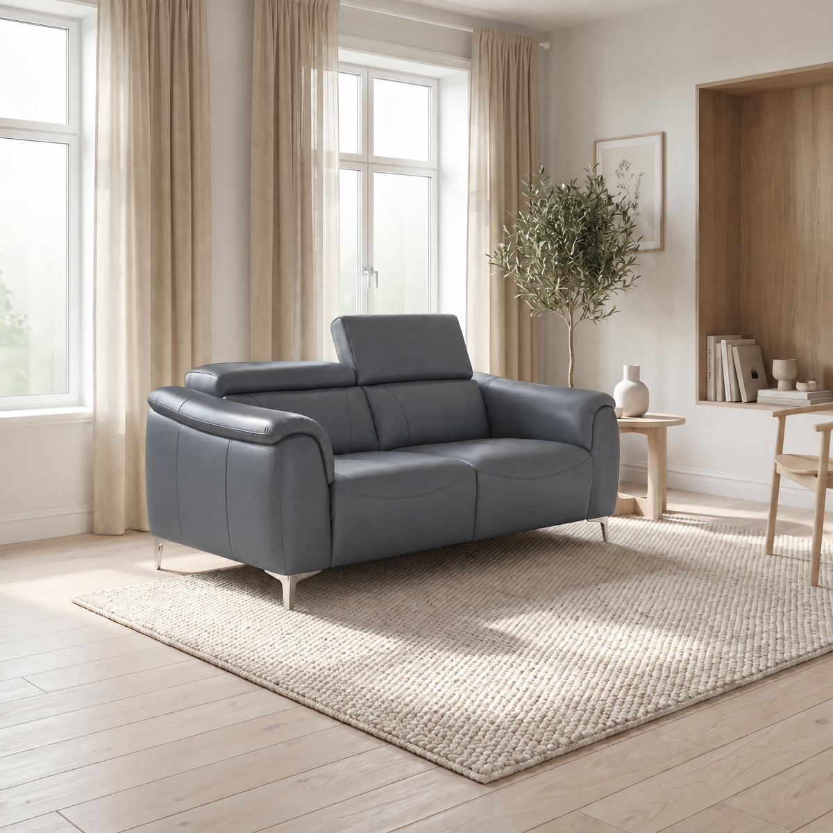 Nicoletti Verdi 2 Seater Sofa - 2 Seater Sofa CB Torello - Manual Headrests — Torello PS Blu -S 81, gallery image 1