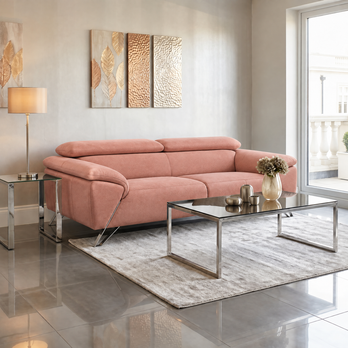Nicoletti Puccini 3 Seater Sofa - 3 Seater Sofa NA — Fuente FR Coral, gallery image 4